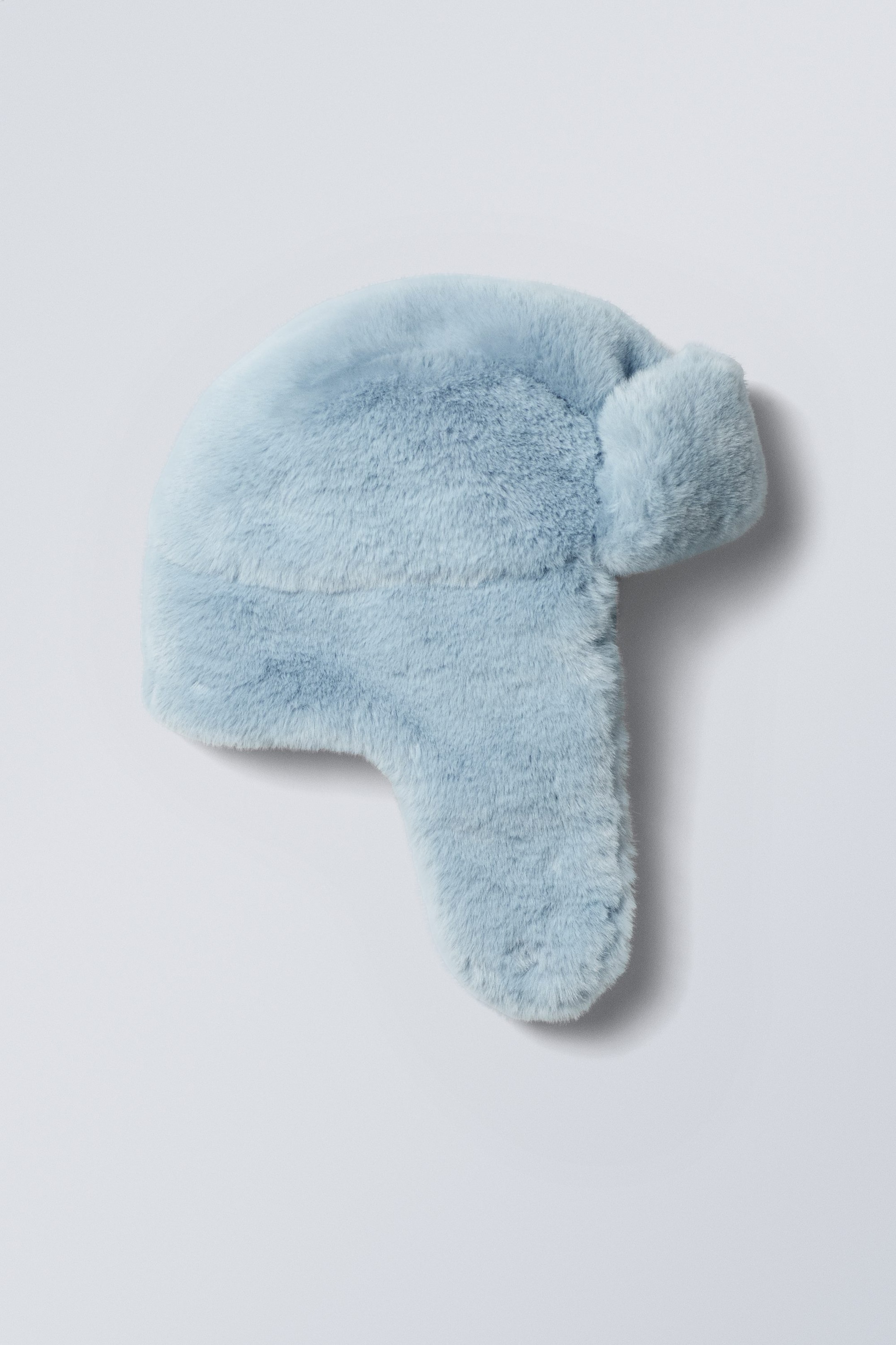 Babyblauw - Jonna Trapperhoed van imitatiebont - 0