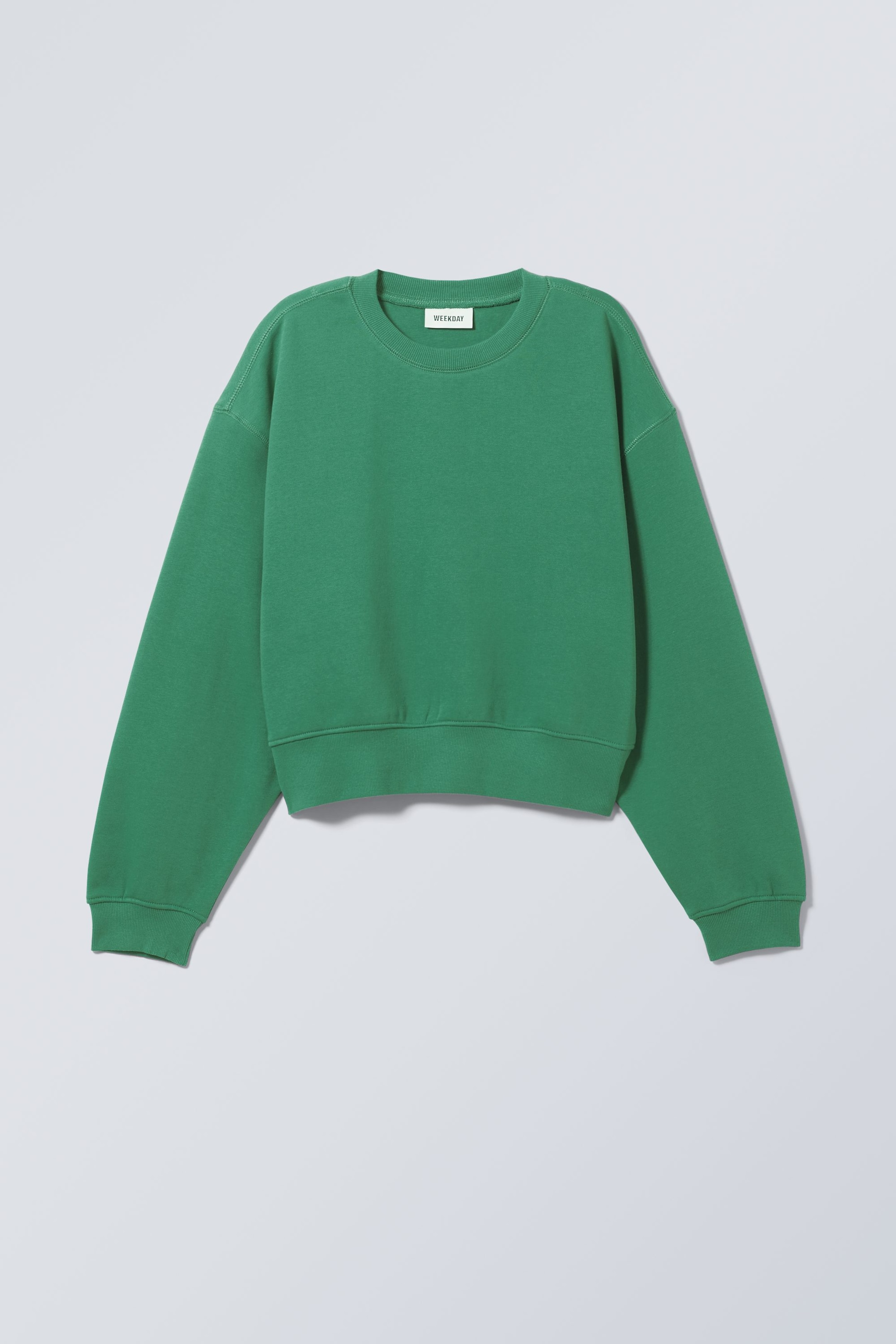 Green - Crop Volume Sweatshirt - 0