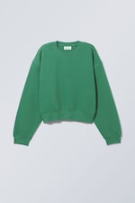Green - Crop Volume Sweatshirt - 0