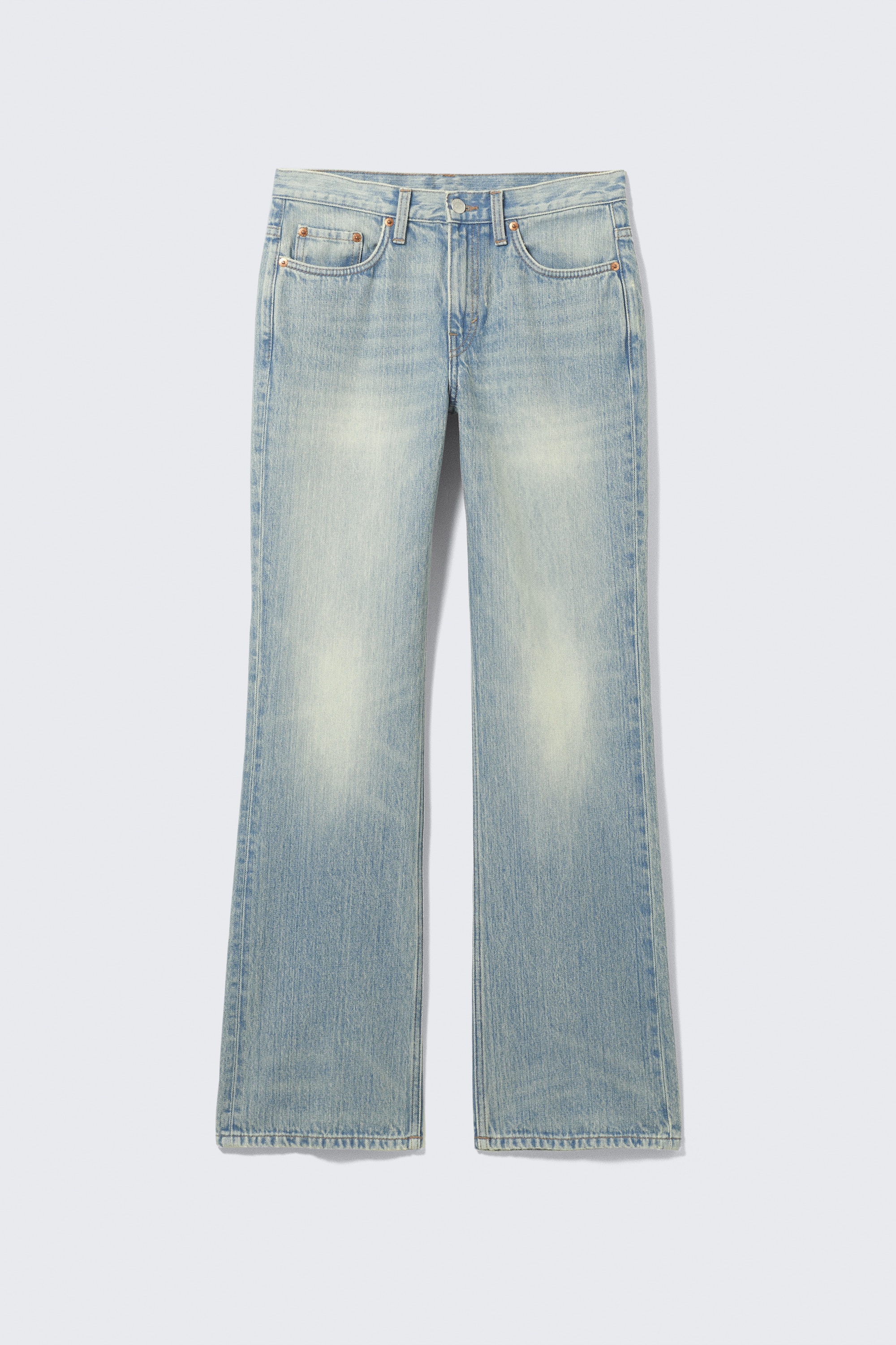 Vaqueros Moon de tiro medio y pernera bootcut - Aeon Blue - Azul claro/Seventeen Blue - Azul medio/Tuned Black - Negro/Cian oscuro - Azul medio