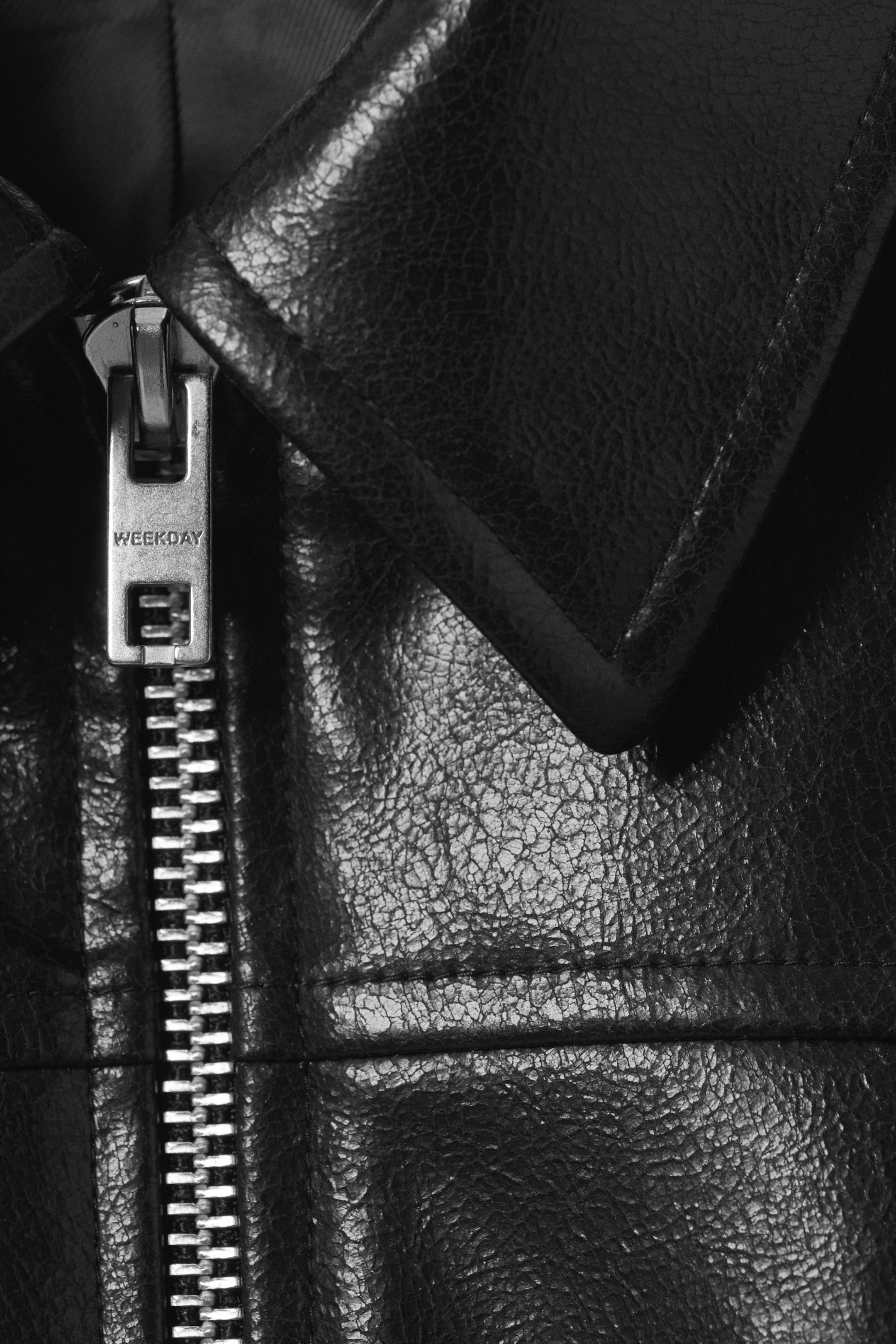 Black - Regular Fit Faux Leather Jacket - 2