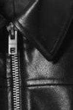 Black - Regular Fit Faux Leather Jacket - 1