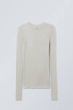Light Mole - Soft Sheer Long Sleeve Top - 0