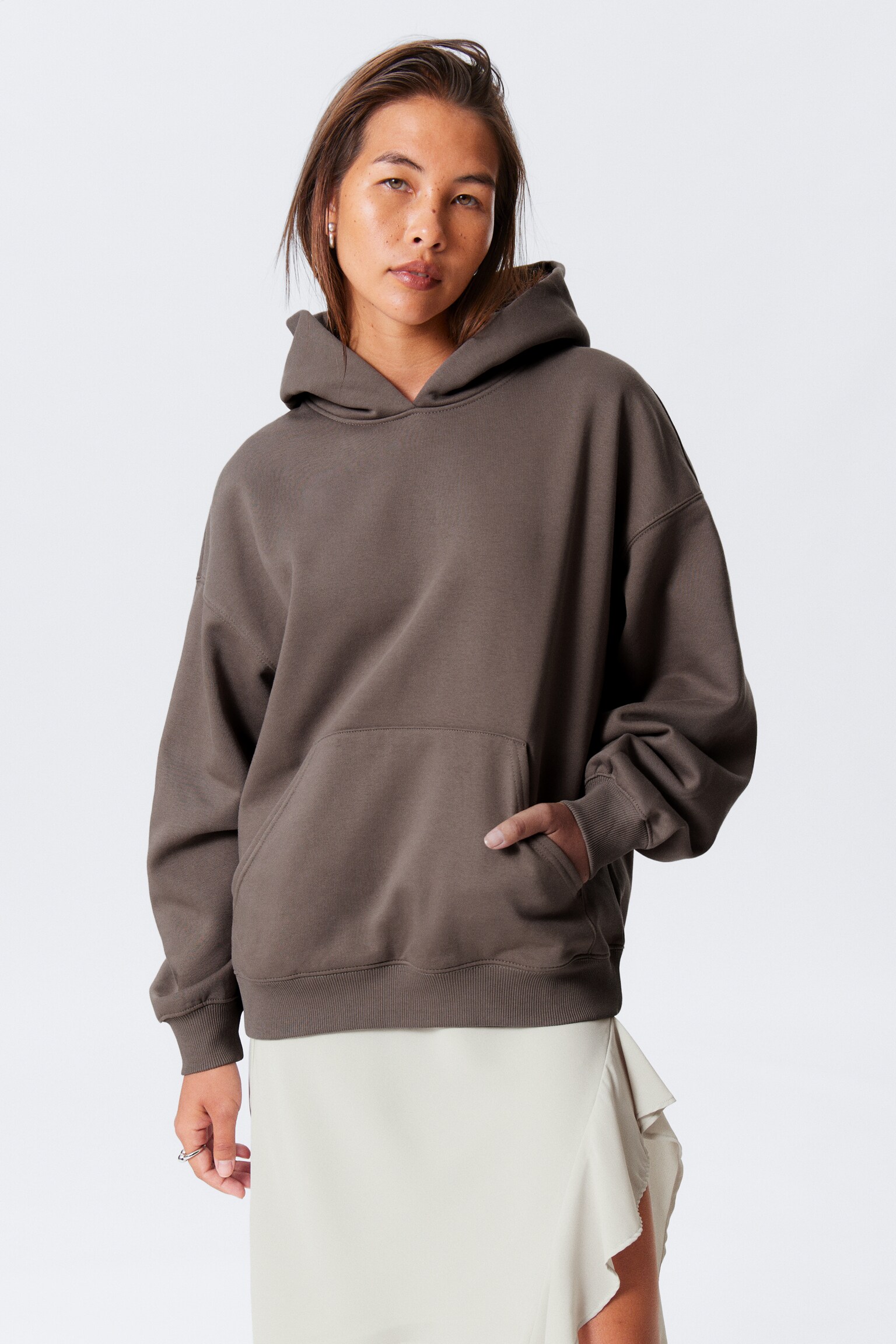 Oversized Heavyweight Hoodie - Dark Mole/Dark Blue/Washed Red/Light Grey Melange