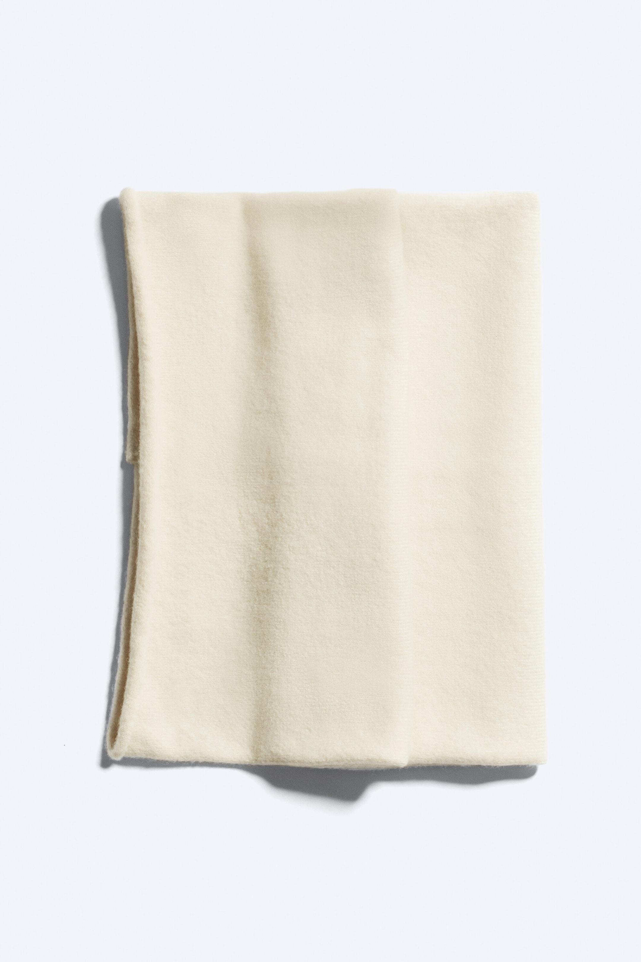 Beige - Knitted Tube Neck Warmer - 0