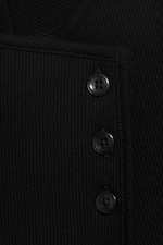 Black - Asymmetric button top - 1