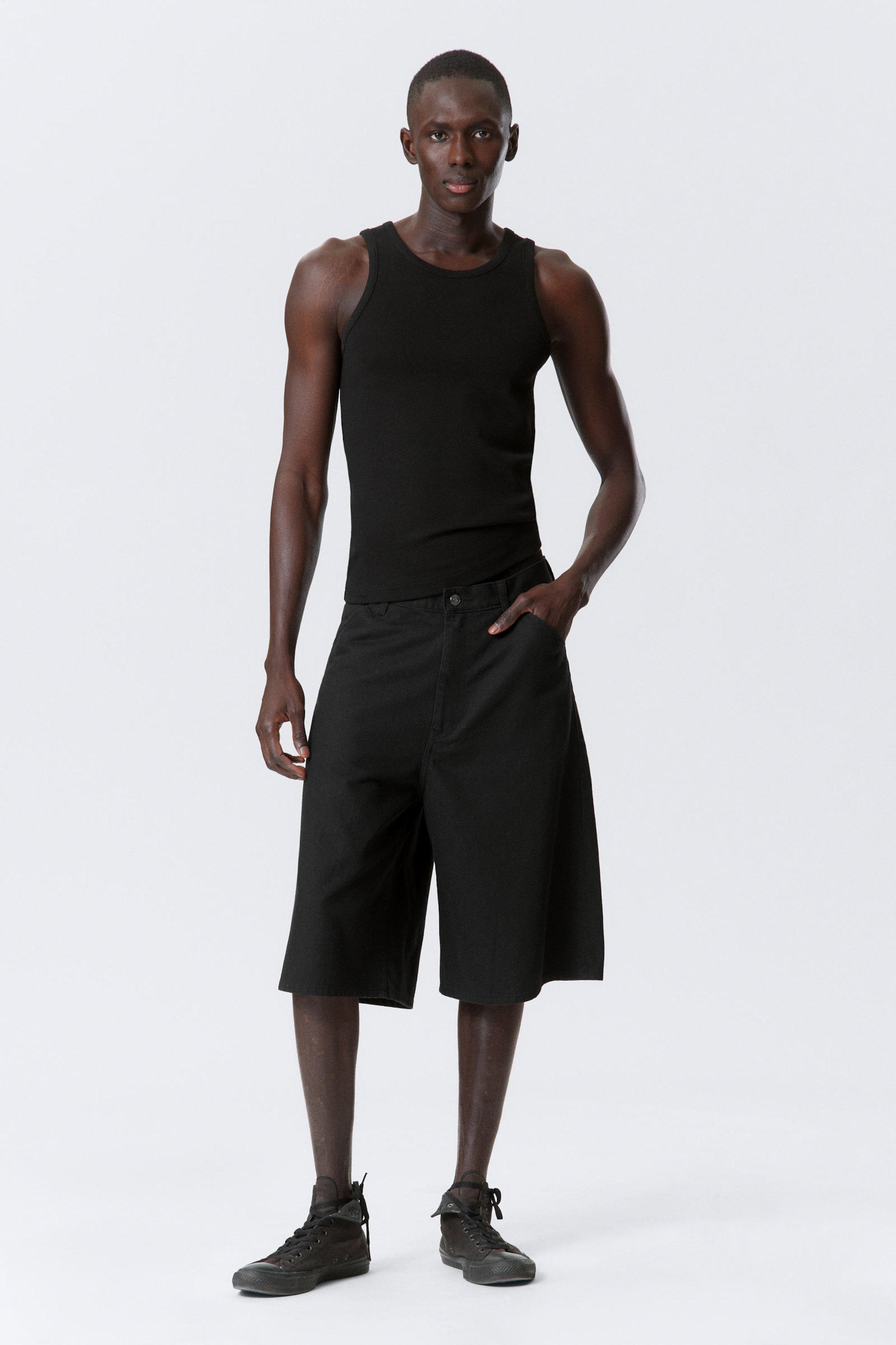 Black - Astro Loose Baggy Linen-Blend Shorts - 3