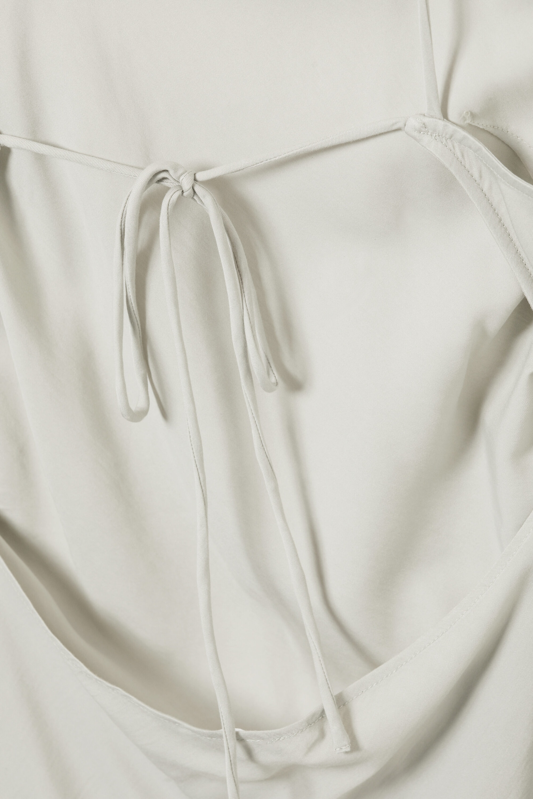 Light Mole - Asymmetric Sleeveless Cowl-Neck Midi Dress - 8