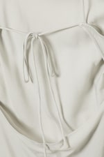 Light Mole - Asymmetric Sleeveless Cowl-Neck Midi Dress - 8