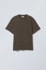 Dunkelbraun - Großartiges Heavyweight-T-Shirt - 0