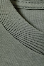 Tvättad mörkgrön - Lös Boxig T-shirt - 6