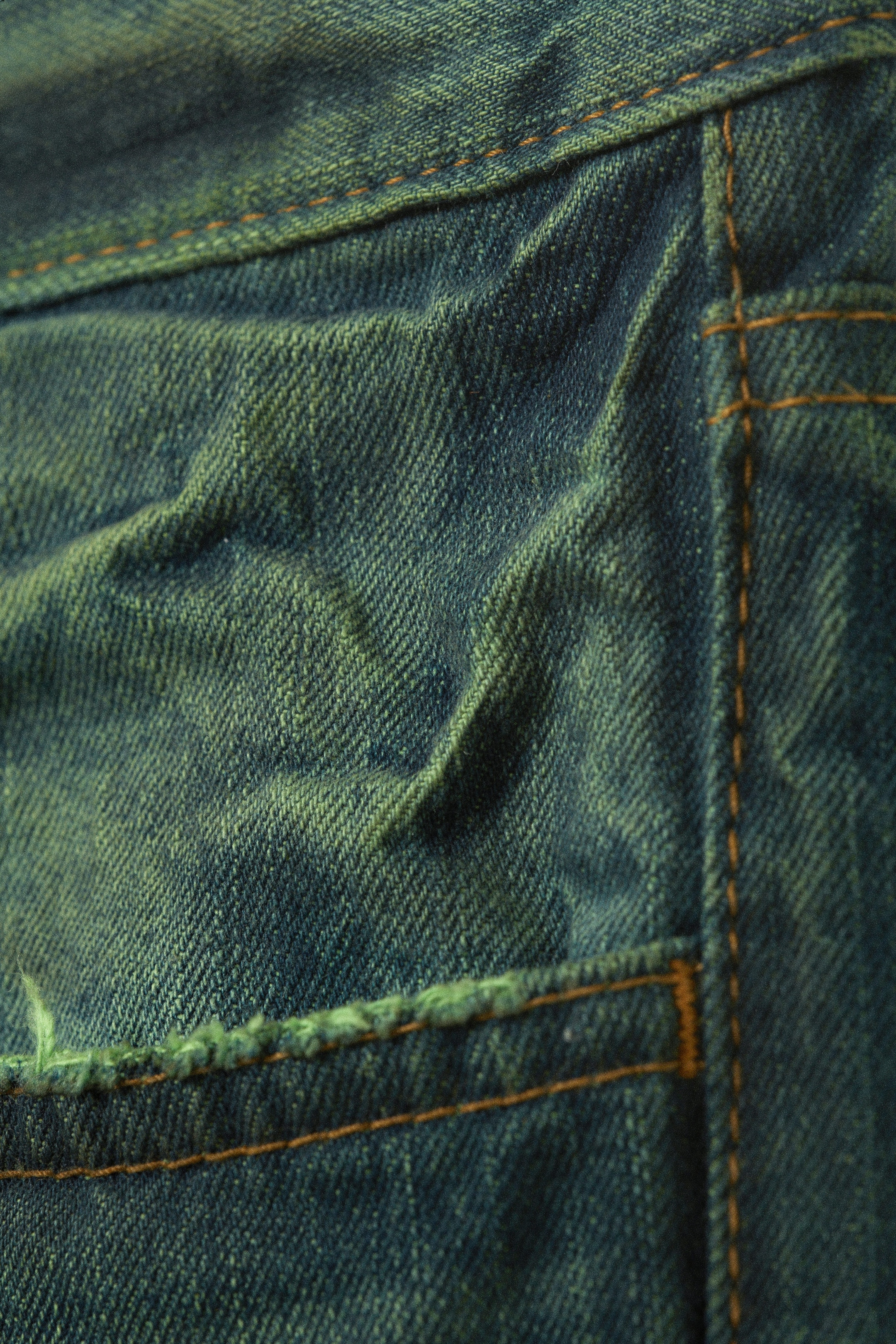 Marine Green - Green - Anti Unisex Low Waist Regular Straight Jeans - 7