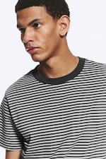 Striped Grey - Classic Boxy T-shirt - 1