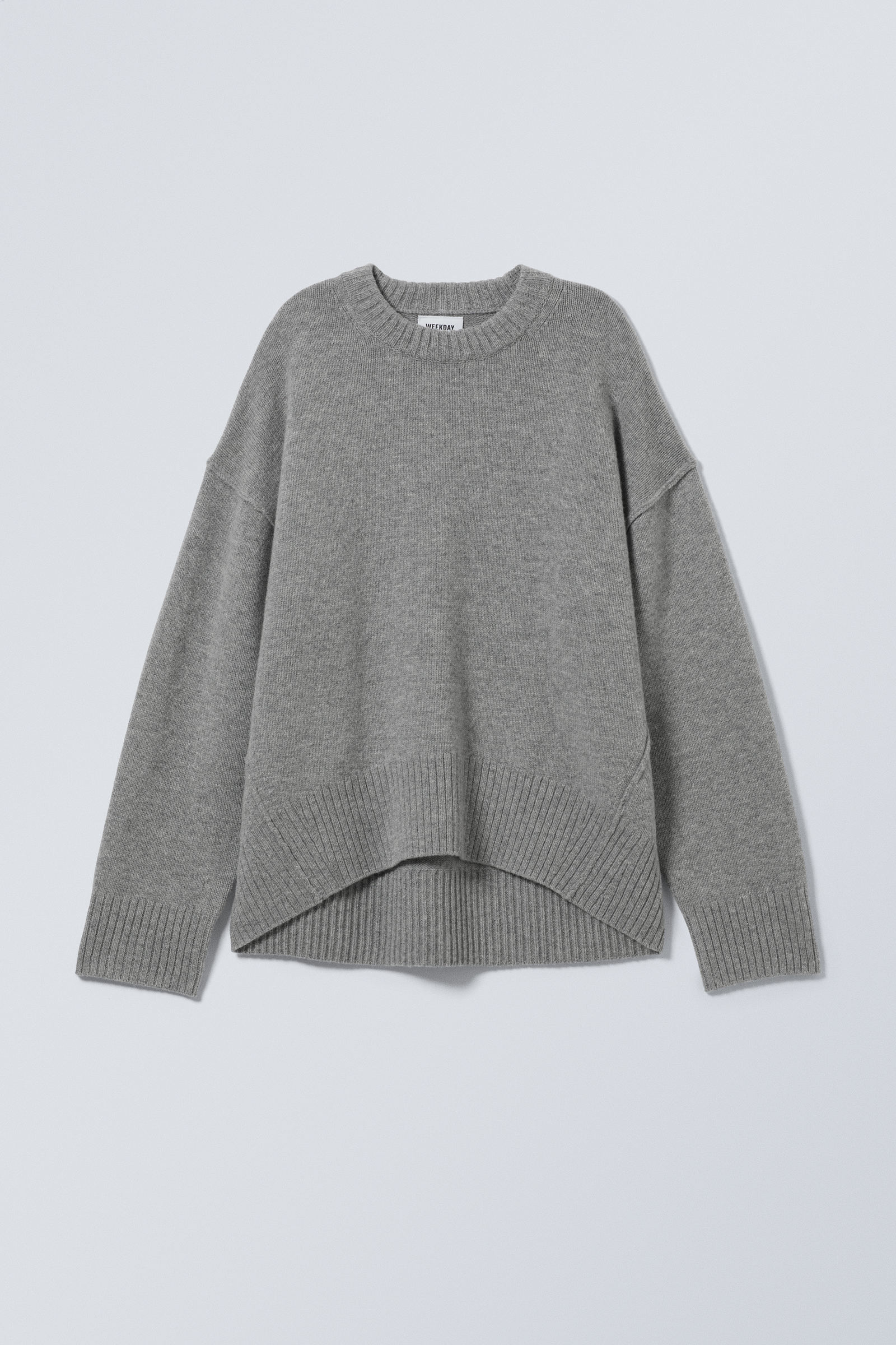 ニット/セーター DEUXIEME CLASSE - ARGUE  wool mellow mixyarn knit / gray photo-5.jpeg