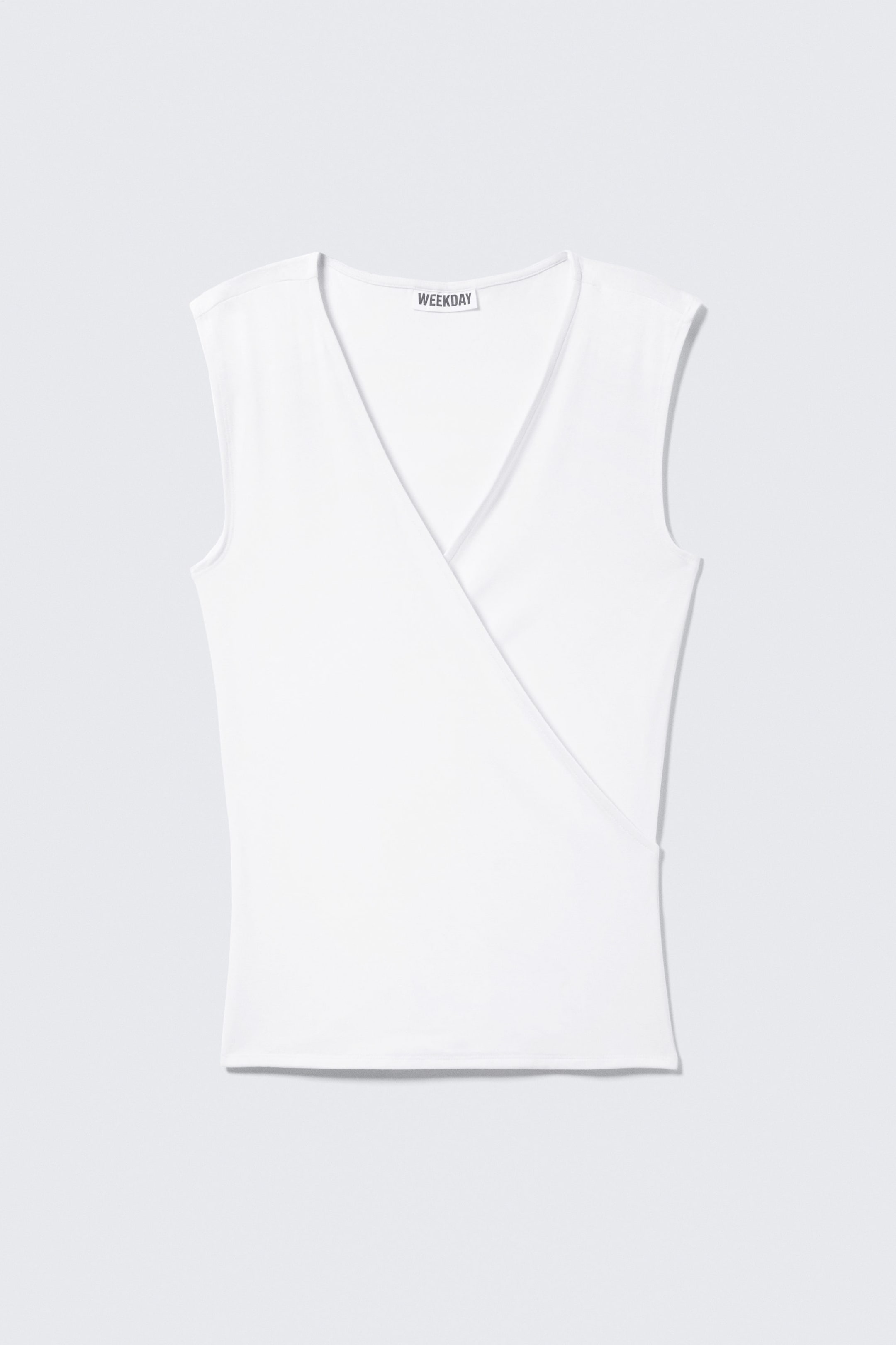 Wit - MOUWLOZE JERSEY OVERSLAGTOP - 1