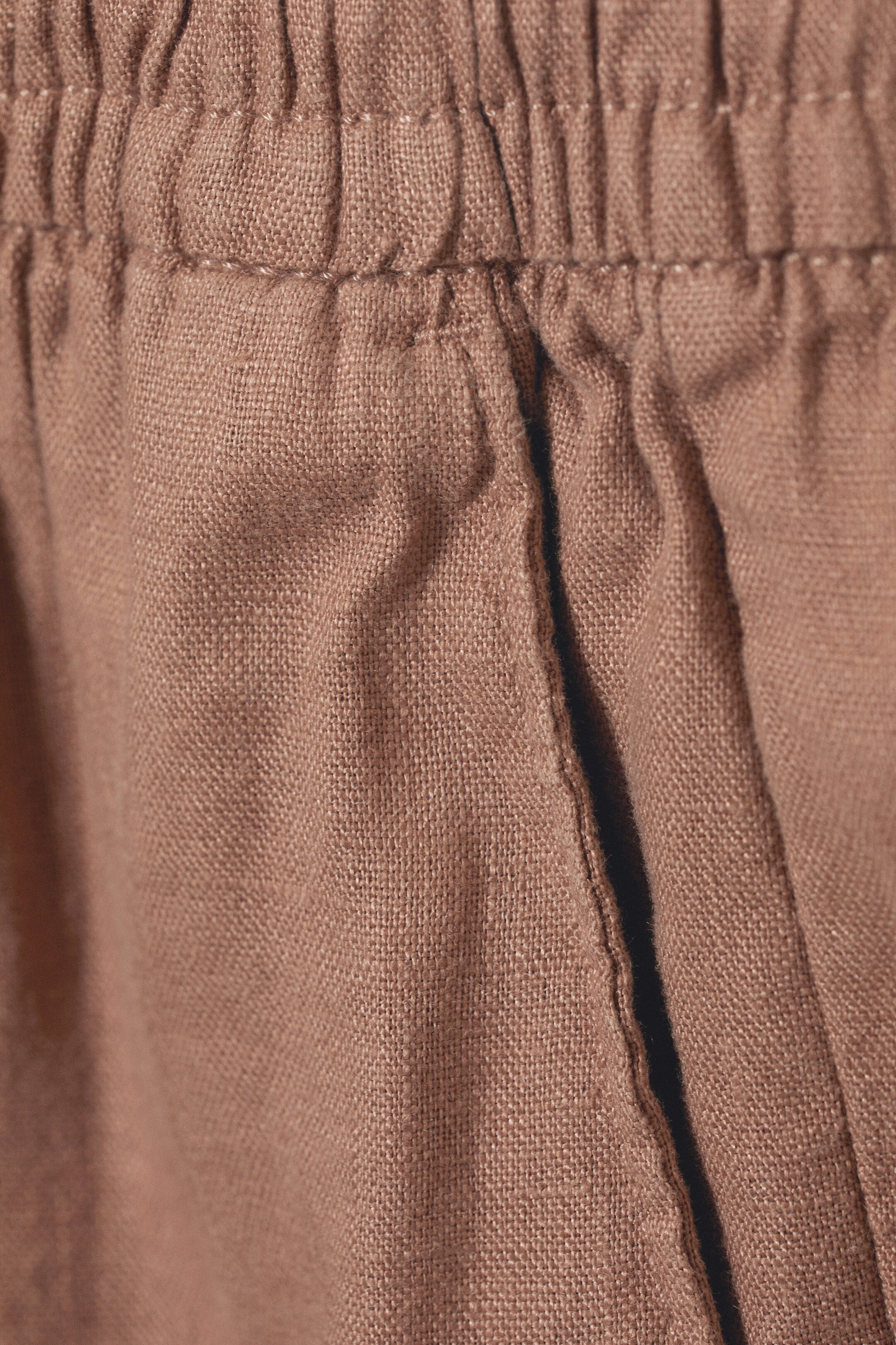 Marron clair - Short en lin Olsen - 1