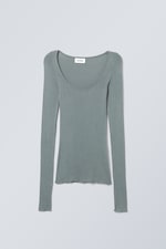 Turkos - Tea Sheer Long Sleeve Top - 0