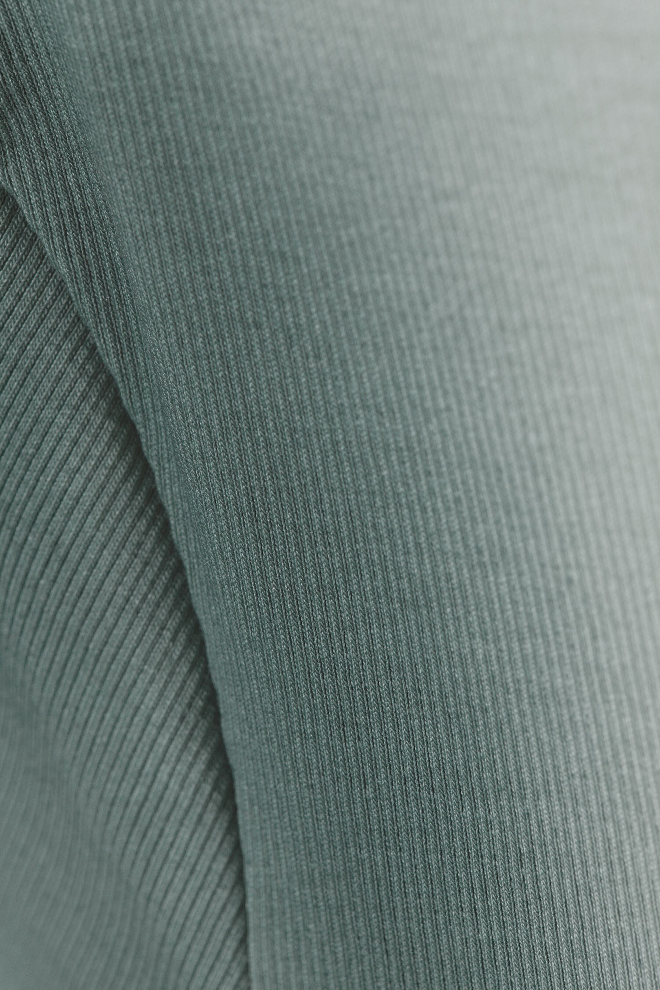 Turquoise Ombre - Close Fitted Dyed Rib T-shirt - 1