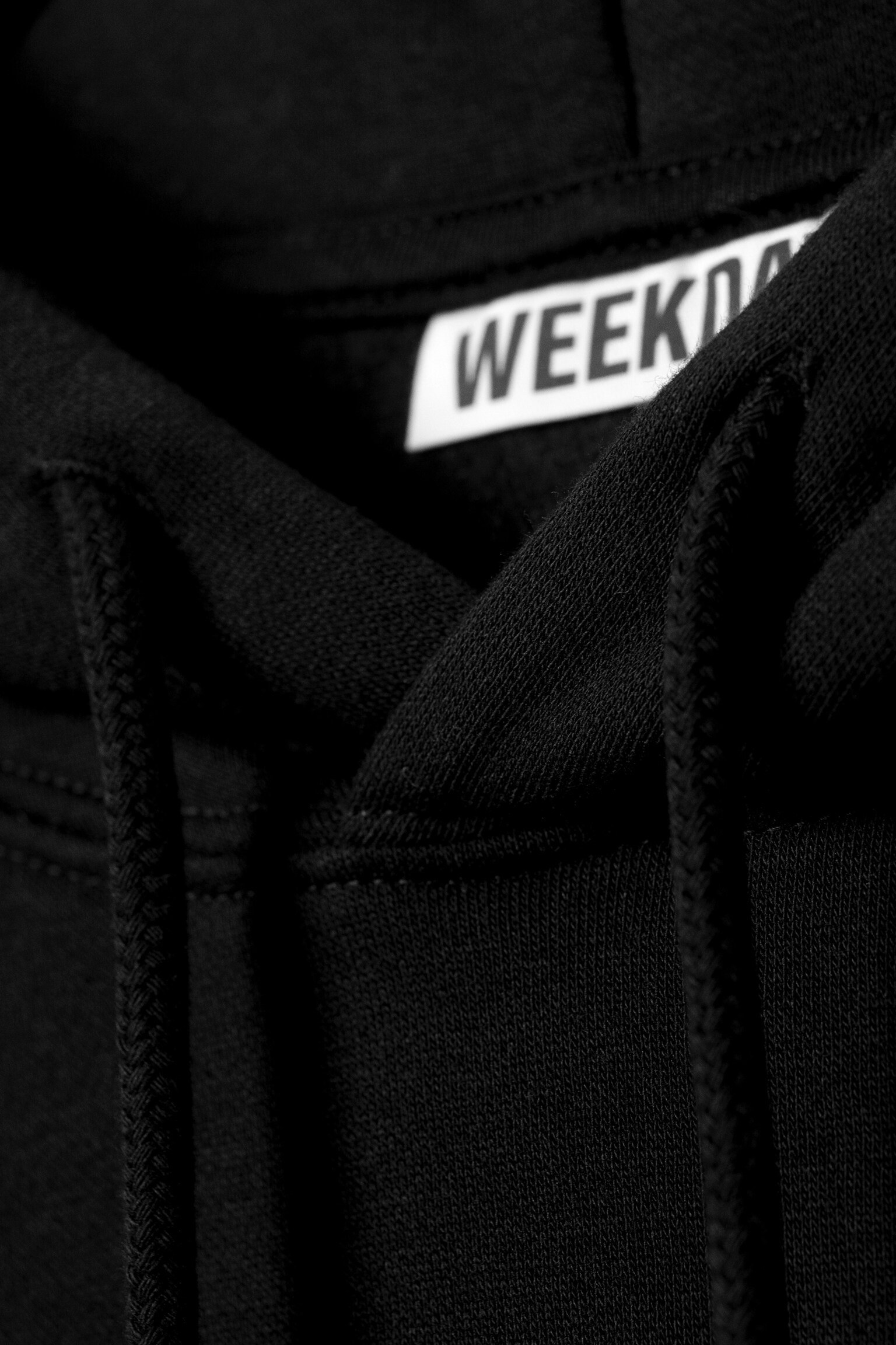 Classic hoodie - Svart/Gråmelerad - 4