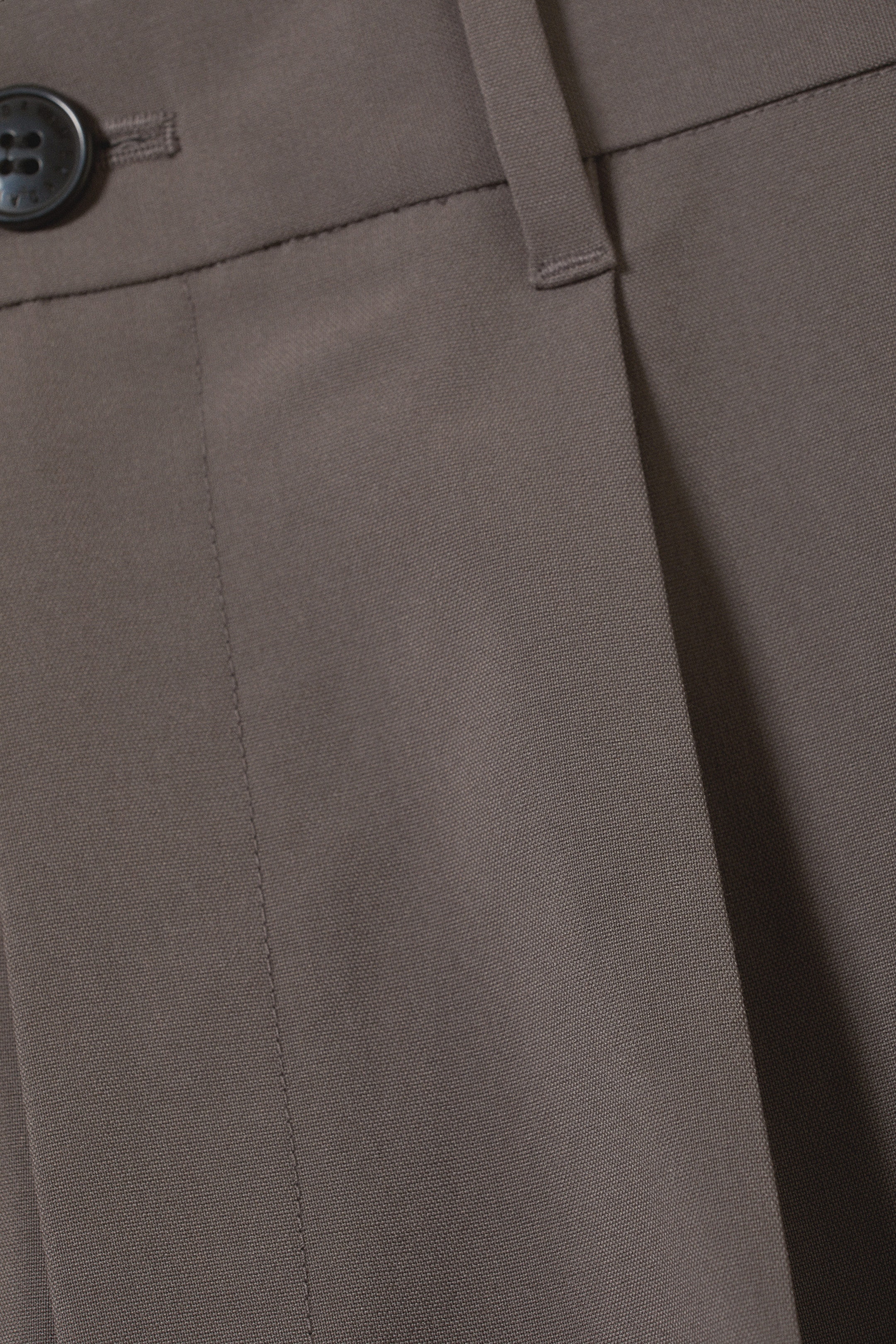 Taupe foncé - Pantalon tailleur oversize Uno - 1