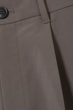 Taupe foncé - Pantalon tailleur oversize Uno - 1