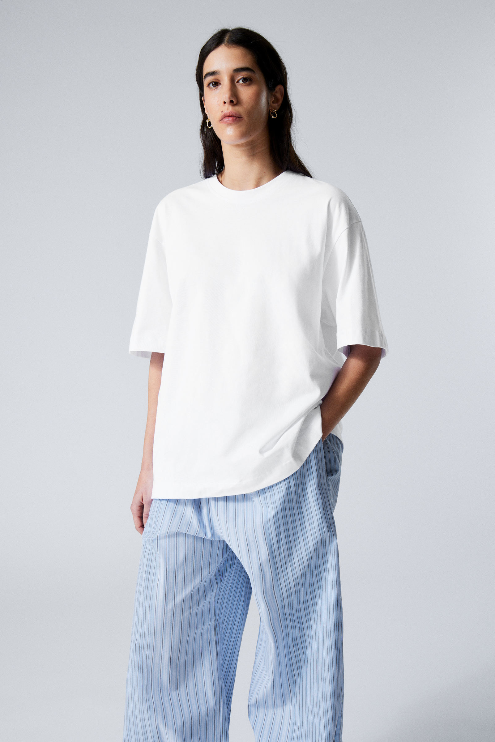 oversized t-shirt - White | Weekday EU