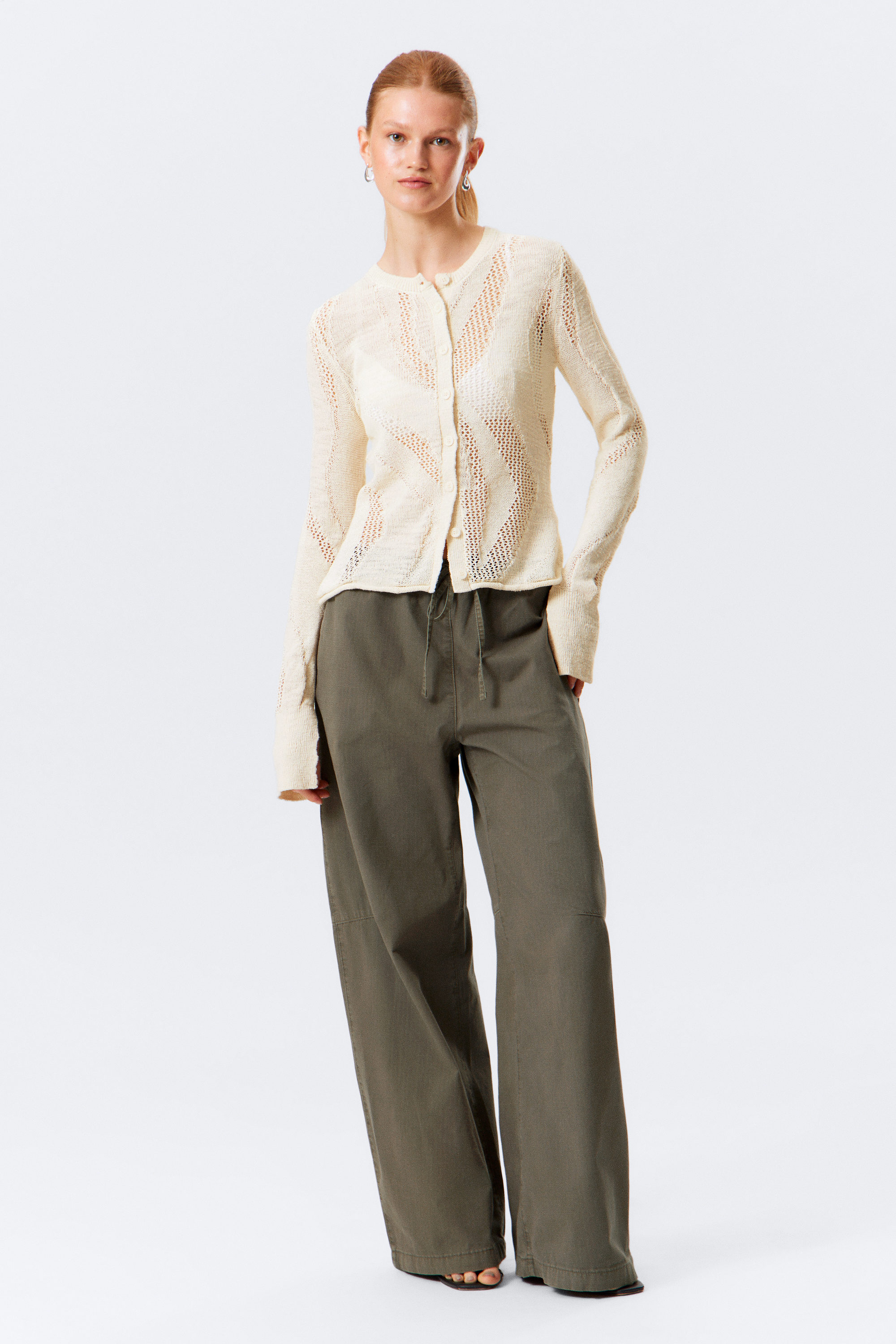 Off-white - Strukturierte Strickjacke mit schmaler Passform - 2