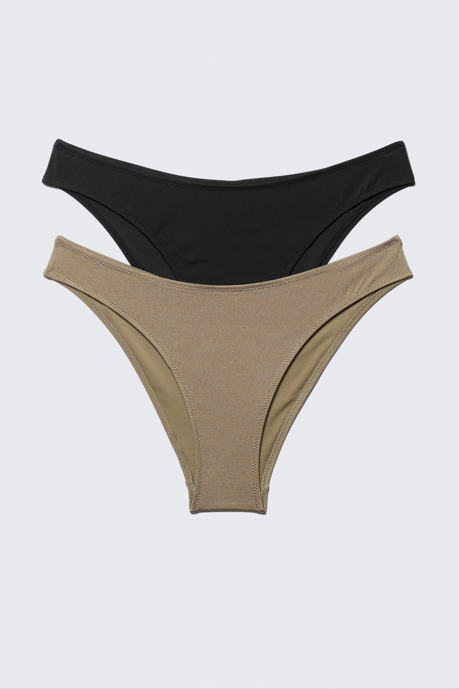 2-pack Scoop Bikini Bottoms - Čierna & Béžová - 2