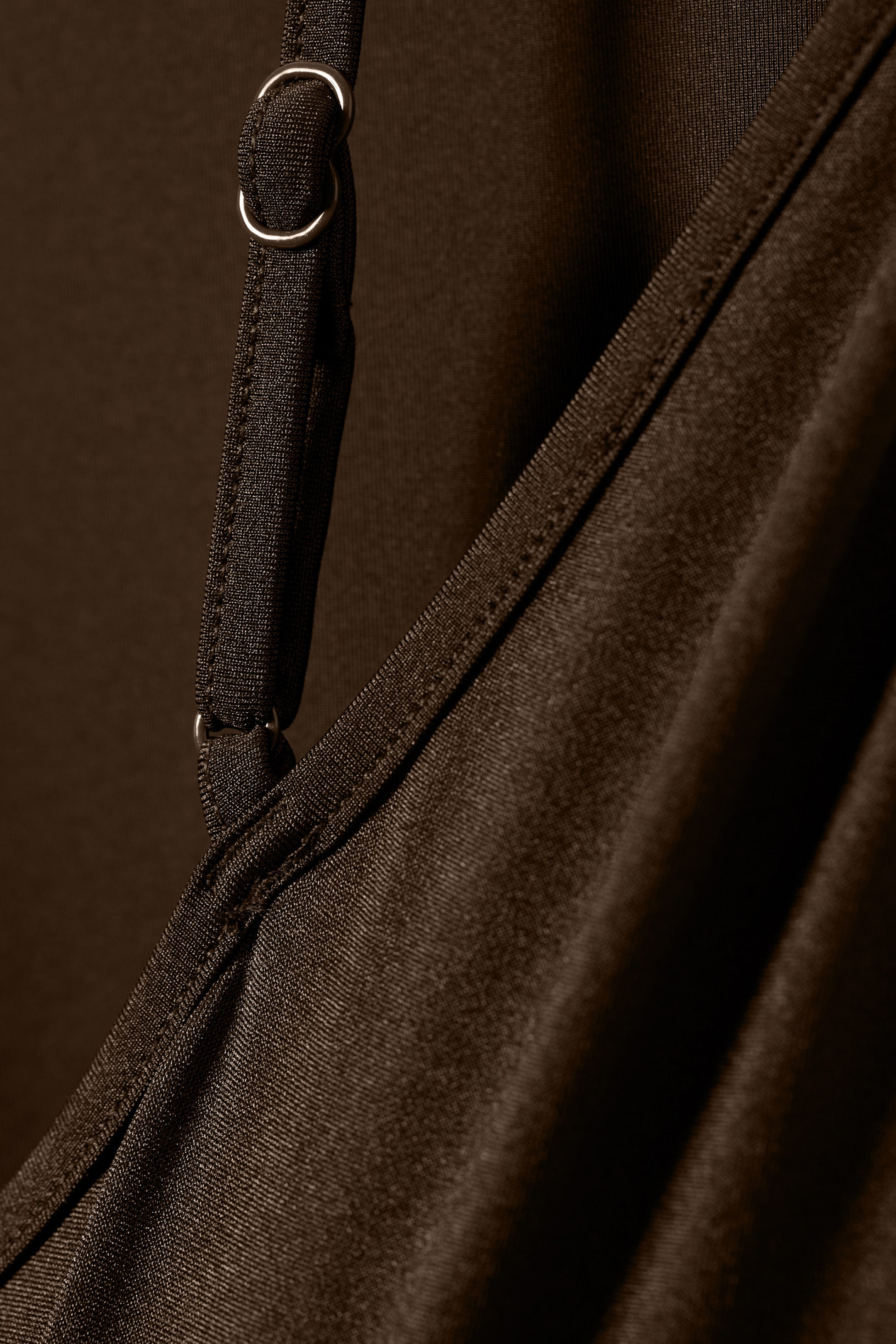 Marron foncé - Maillot de bain à encolure carrée - 5