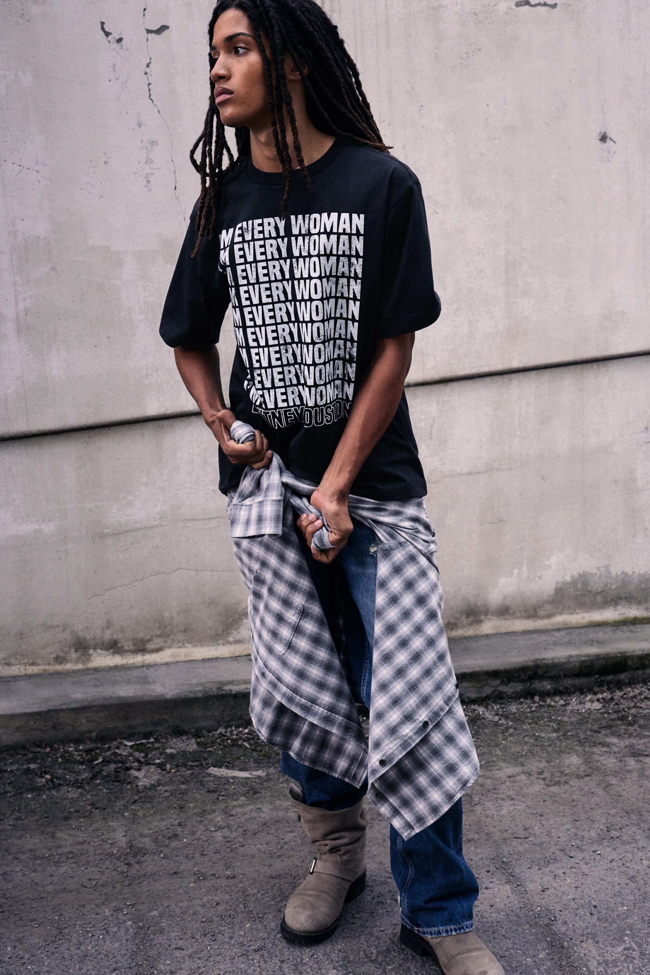 Black - Whitney printed tee - 1