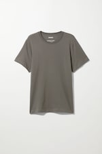 Khaki - Mittelschweres Standard-T-Shirt - 0