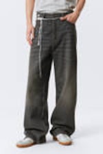 Mine Grey - Astro Loose Baggy Leg Jeans - 2