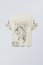 Thorny - Now Oversized Printed T-shirt - 0