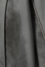 Blurred Dark Grey - Printed Long-Sleeved Boat-neck Top - 4