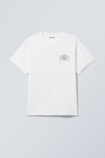 Weiß - Fantazy Fußballclub - Kastiges T-Shirt mit Grafikprint - 0