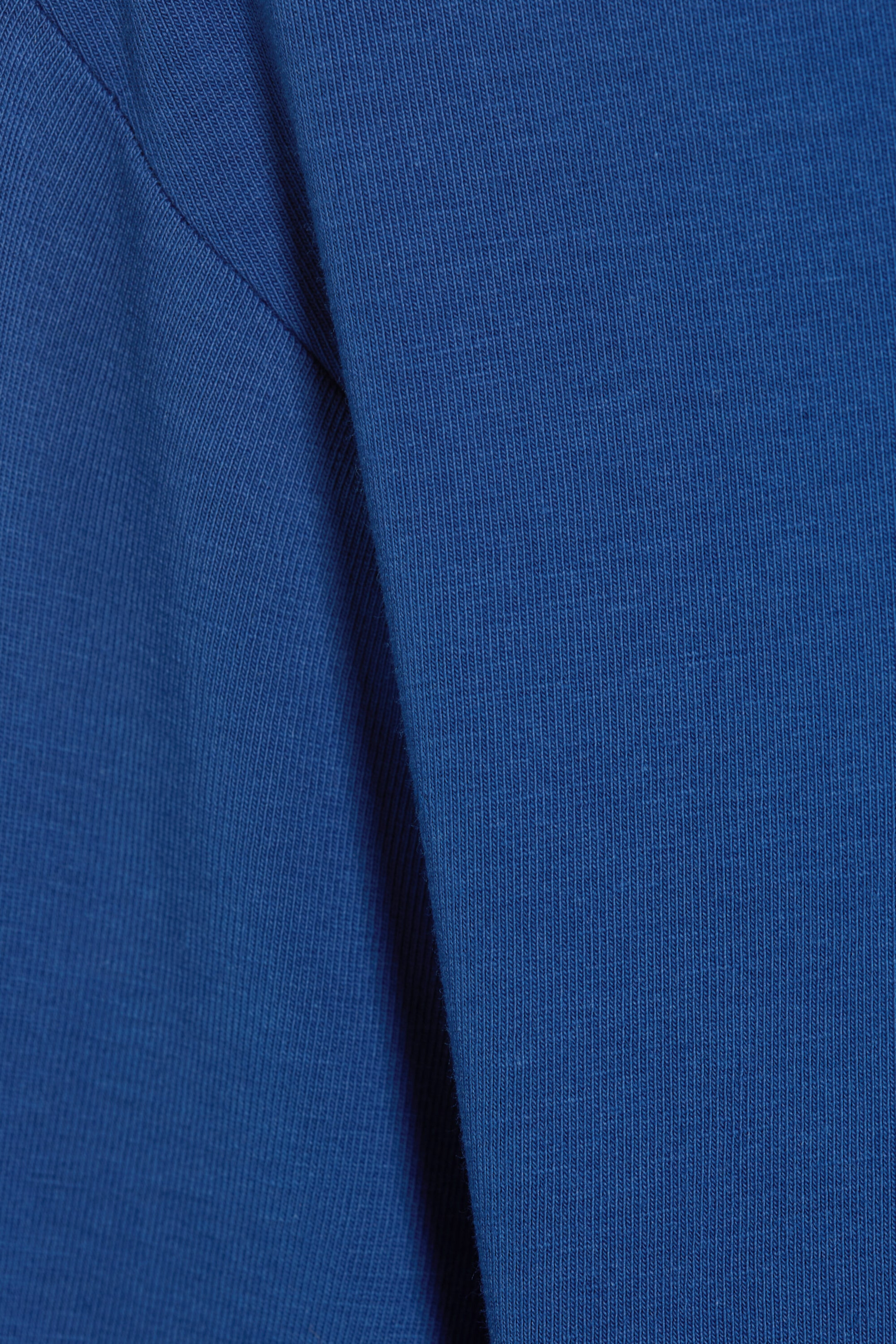 Blauw - Katoenen top met lange mouw - 4