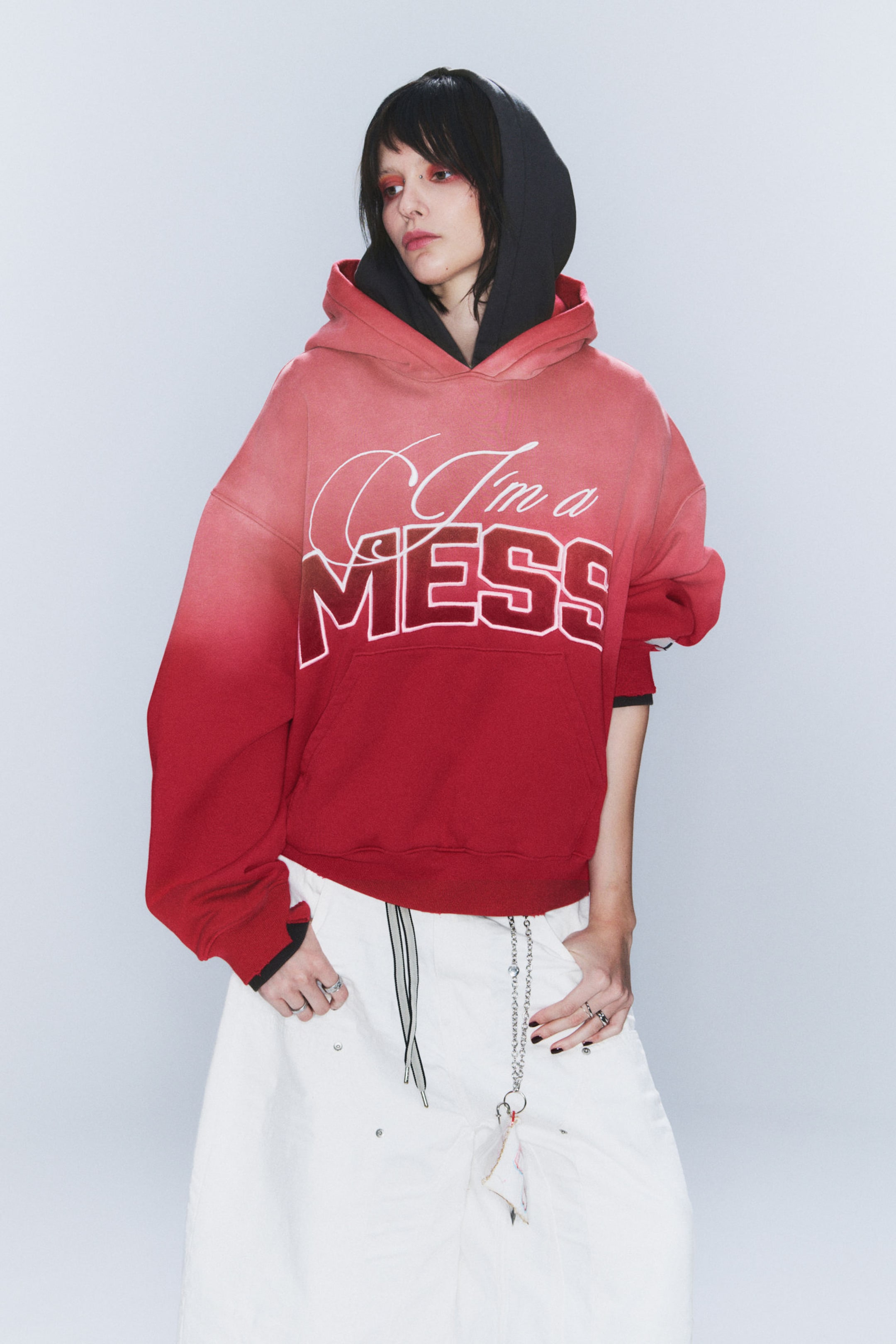 #811835 - CM x LB Double-Layered Sun-Faded Unisex Hoodie - 1