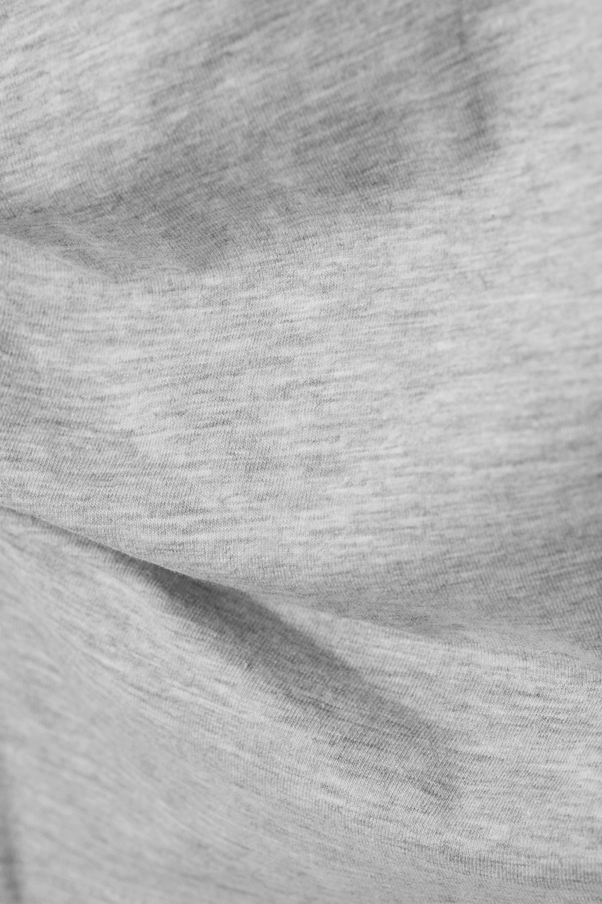 Gris chiné - T-SHIRT AJUSTÉ DRAPÉ - 5