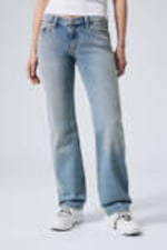 Blue Fade - Medium Blue - Arrow Low Rise Regular Straight Leg Jeans - 1