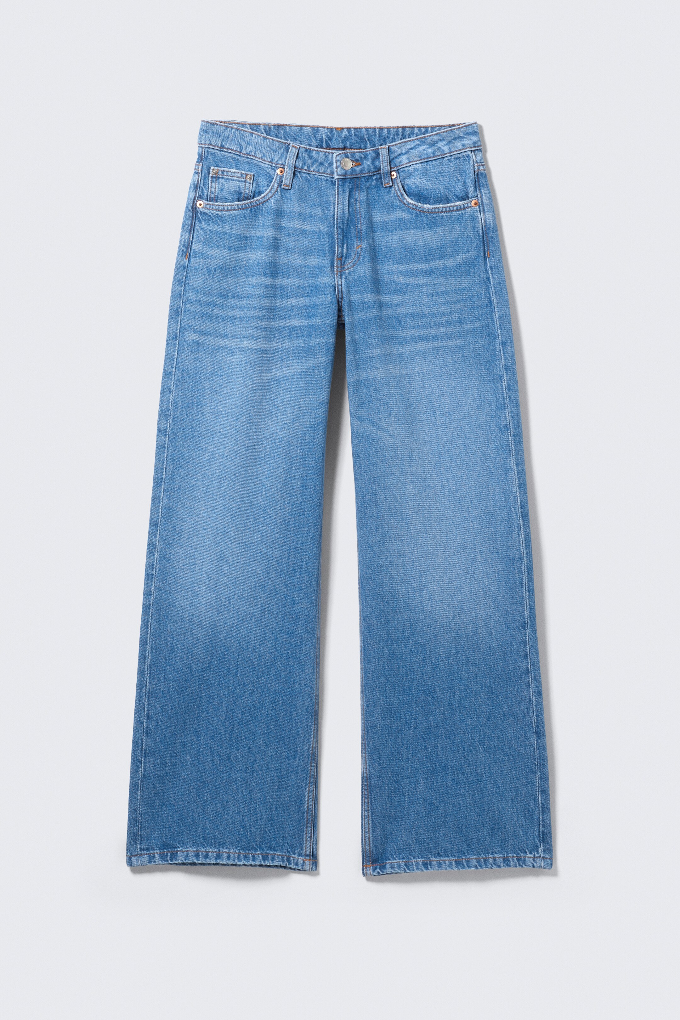 Größeres Bild ansehen: Imoo - Hüftjeans mit weitem, lockerem Bein - Kallithea Blue – Mittelblau - Ladies | H&M DE 6