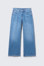 Kallithea Blue - Medium Blue - Imoo Low Rise Loose Wide Leg Jeans - 0