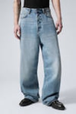 Seventeen Blue - Mittelblau - Astro Loose Baggy Leg Jeans - 2