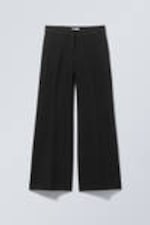 Schwarz - Taillierte Hose Cami mit ausgestelltem Bein - 0