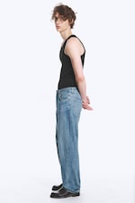 Captain Blue - Ljusblå - Galaxy Mid Waist Loose Straight Jeans - 2