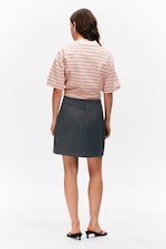 Dark Grey - A-line mini skirt - 2