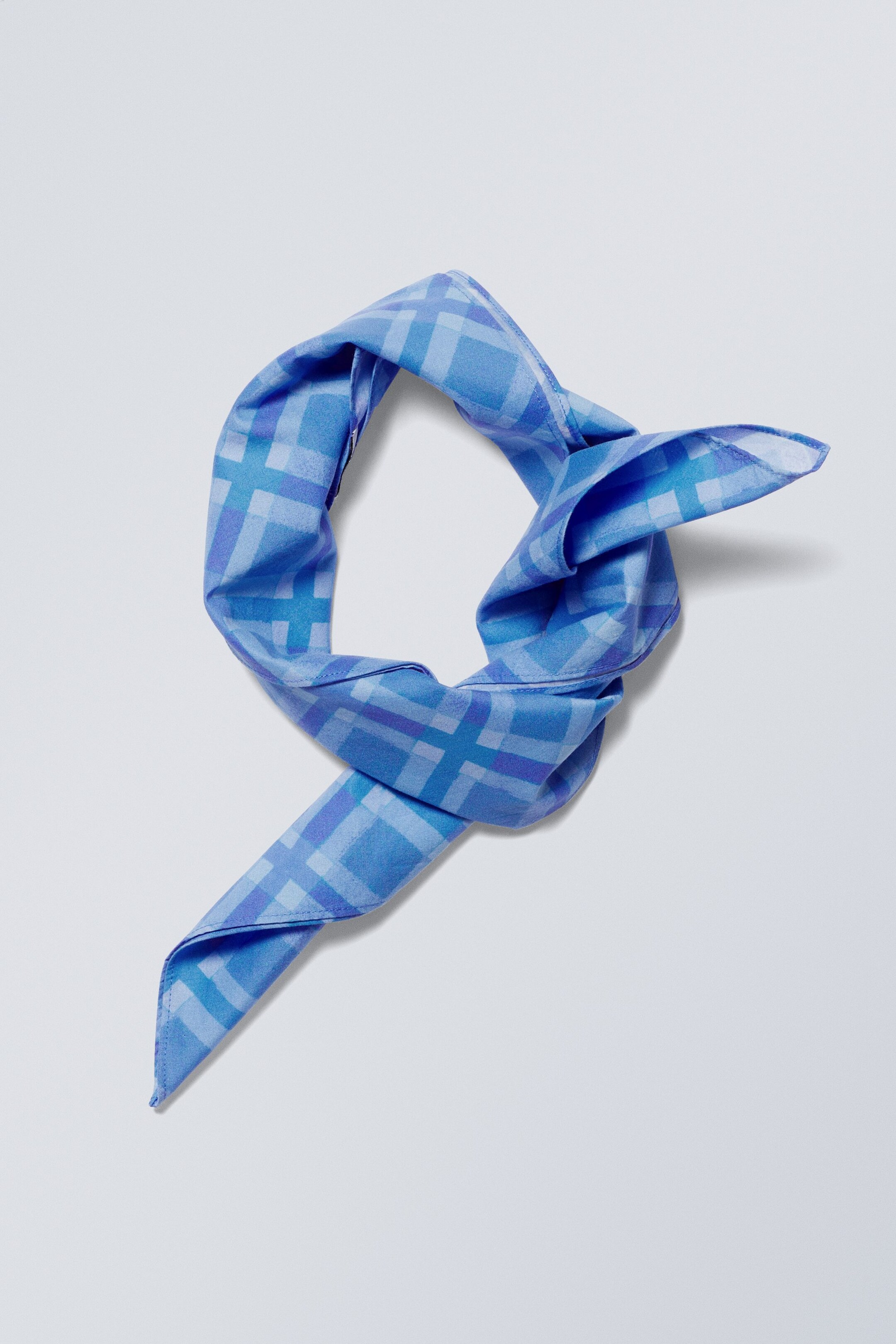 Blue squares - Bam Scarf - 1