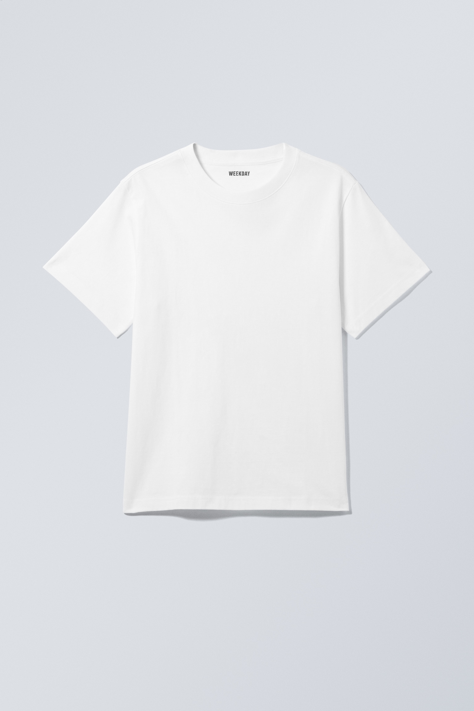 Short Boxy Heavyweight T-shirt - White/Black/Light Dusty Blue/Dark Navy Blue/Light Grey/Dark Brown - 2