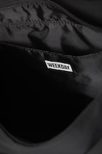 Svart - Medium axelremsväska i nylon-twill - 4