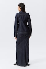 Blue Rinse - Dark Blue - Fitted Denim Jacket - 4