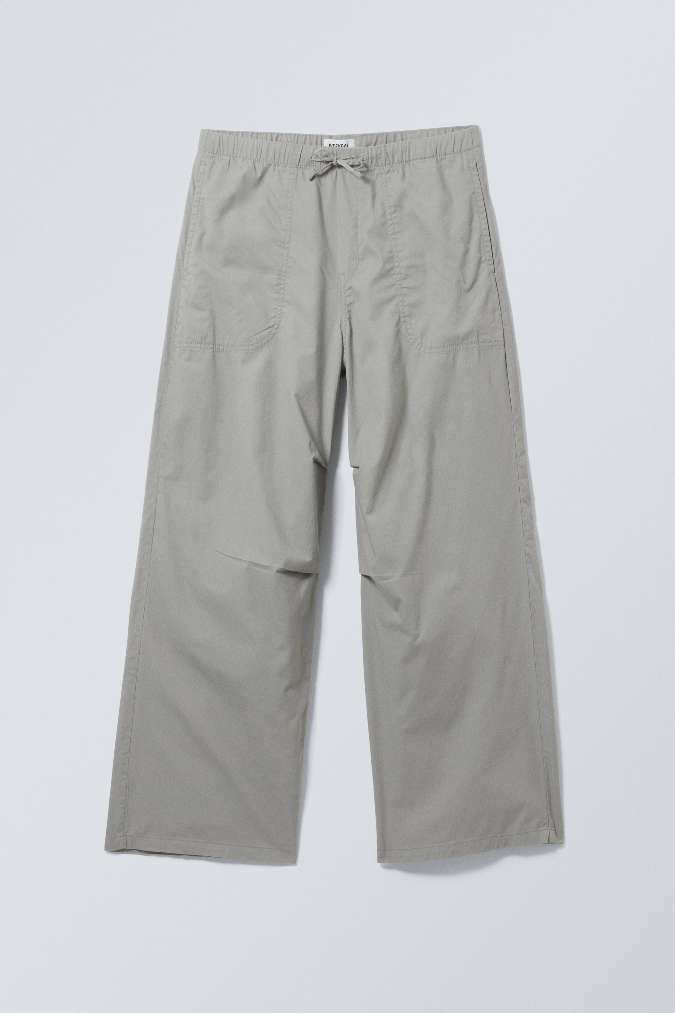Ingrandisci l'immagine: Weite Twill-Hose - Helles Staubgrau - UOMO | H&M CH 1